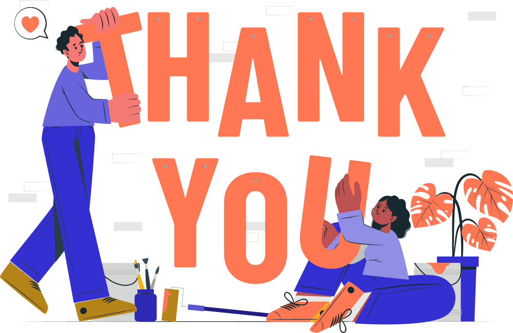 Thank you banner-landing page